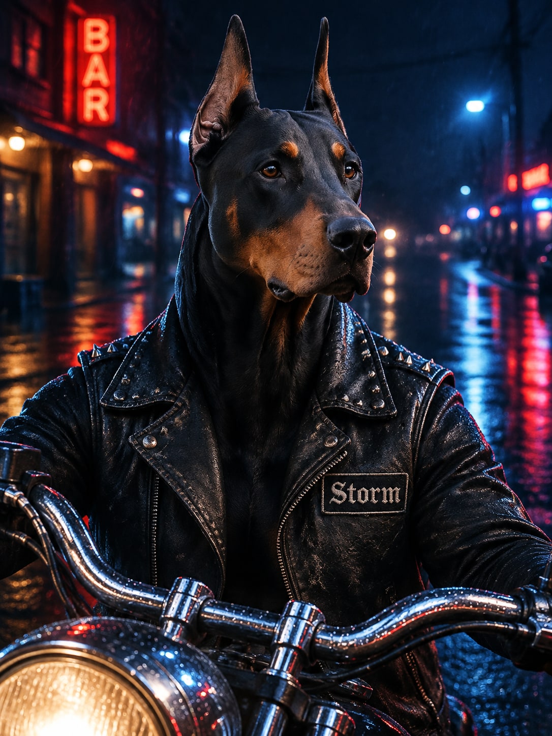 Leather Biker