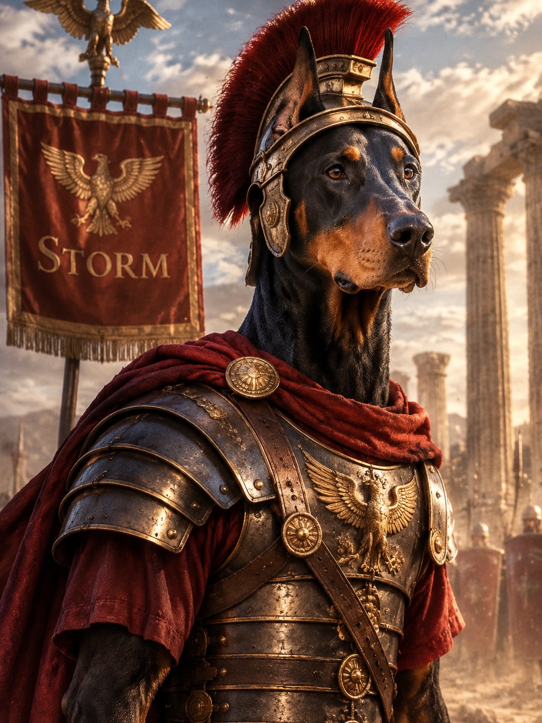 Storm as Roman Centurion